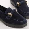 MOCASSINS REQINS MUSE CUIR VELOURS NUIT